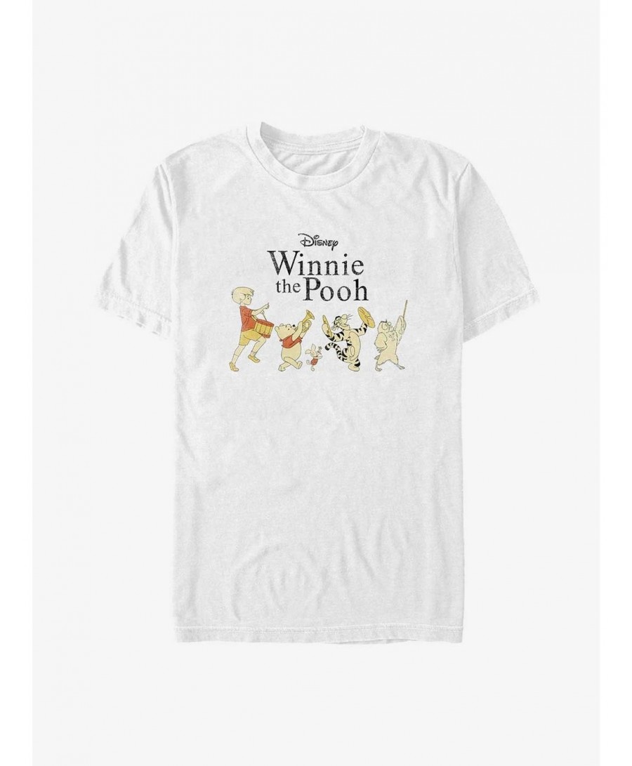 Limited Time Special Disney Winnie The Pooh Happy Parade Big & Tall T-Shirt $10.76 T-Shirts