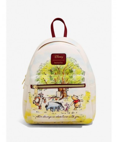 Seasonal Sale Loungefly Disney Winnie The Pooh Sketch Mini Backpack $23.06 Backpacks