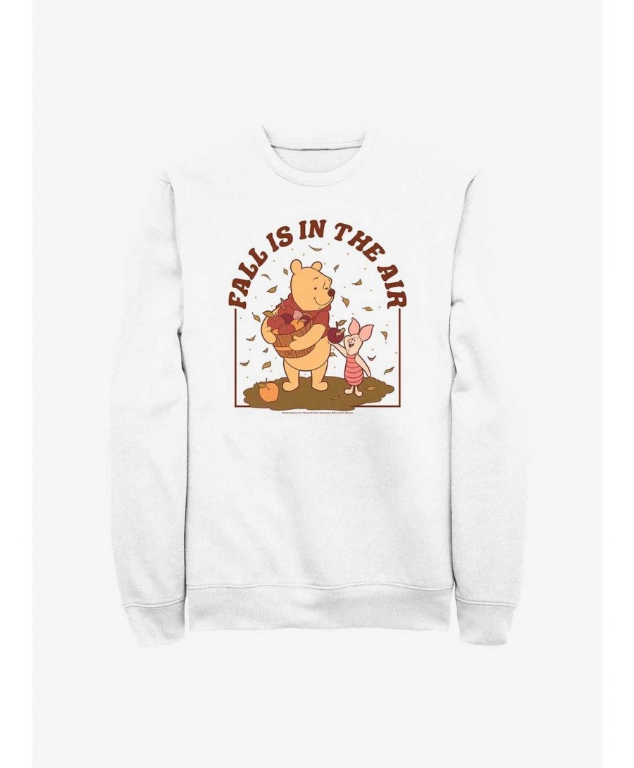 Seasonal Sale Disney Winnie The Pooh Winnie and Piglet Friendly Fall Sweatshirt $11.51 Sweatshirts