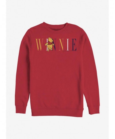 Best Deal Disney Winnie The Pooh Fashion Crew Sweatshirt $12.99 Sweatshirts