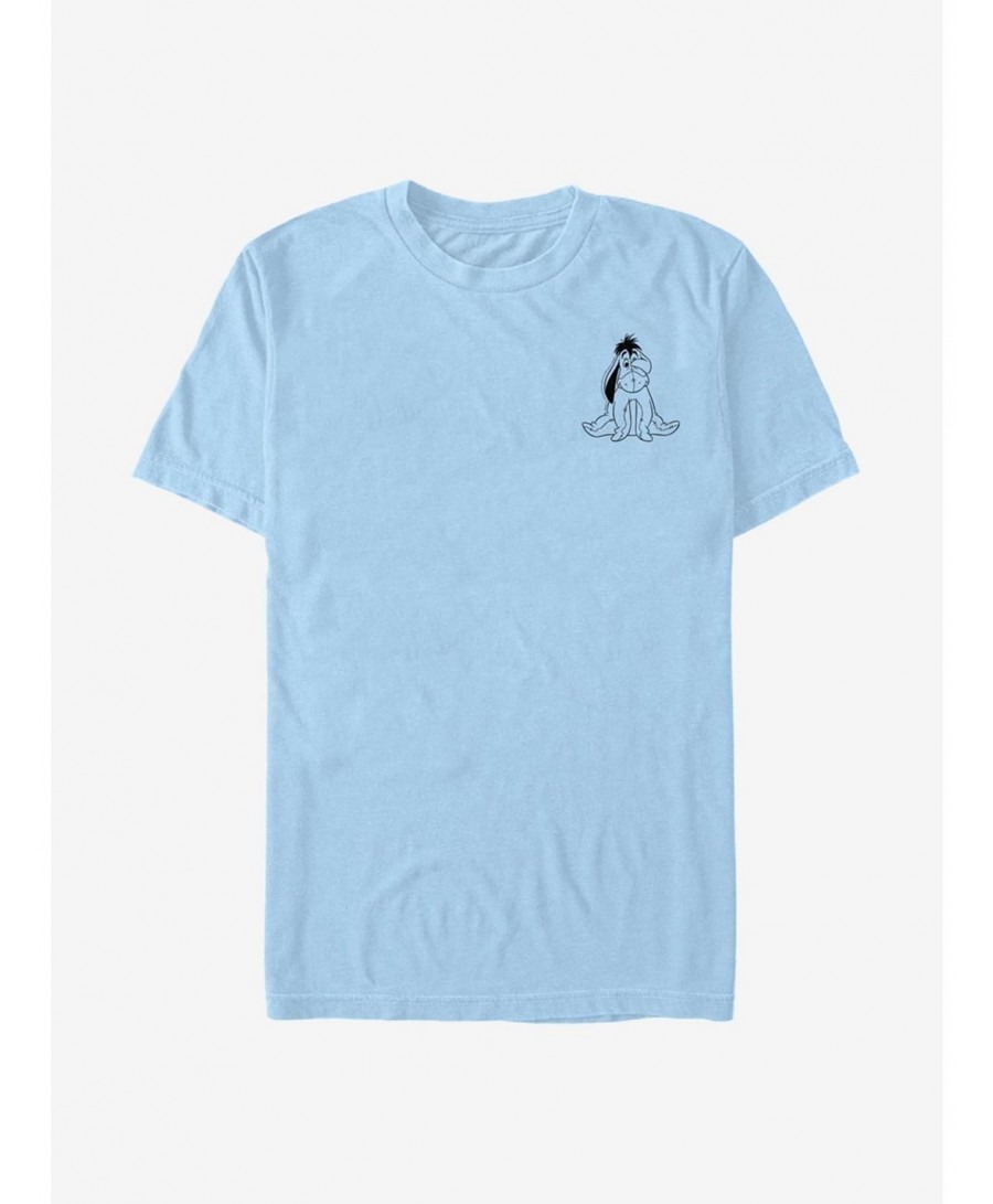 Seasonal Sale Disney Winnie The Pooh Vintage Line Eeyore T-Shirt $7.77 T-Shirts