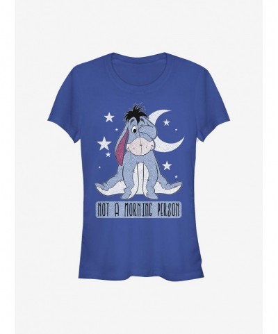 Discount Disney Winnie The Pooh Eeyore Not Morning Girls T-Shirt $8.09 T-Shirts