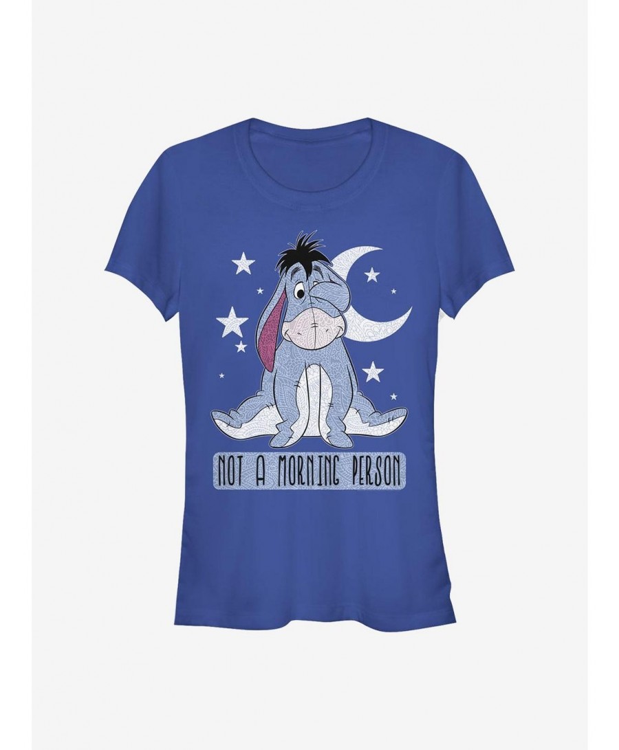 Discount Disney Winnie The Pooh Eeyore Not Morning Girls T-Shirt $8.09 T-Shirts