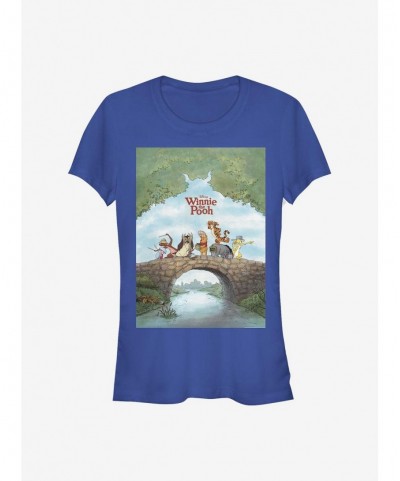 Huge Discount Disney Winnie The Pooh Pooh Poster Girls T-Shirt $6.63 T-Shirts