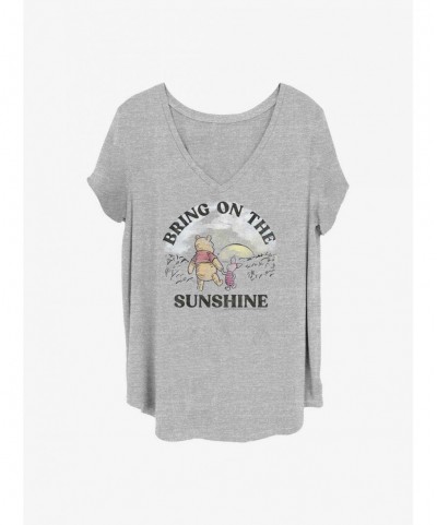 Value Item Disney Winnie The Pooh Bring On The Sunshine Girls T-Shirt Plus Size $6.94 T-Shirts