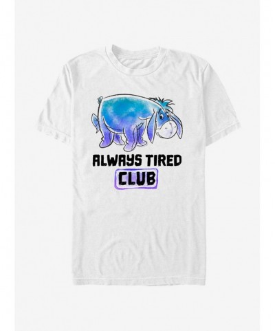 Flash Sale Disney Winnie The Pooh Eeyore Tired Club T-Shirt $7.30 T-Shirts