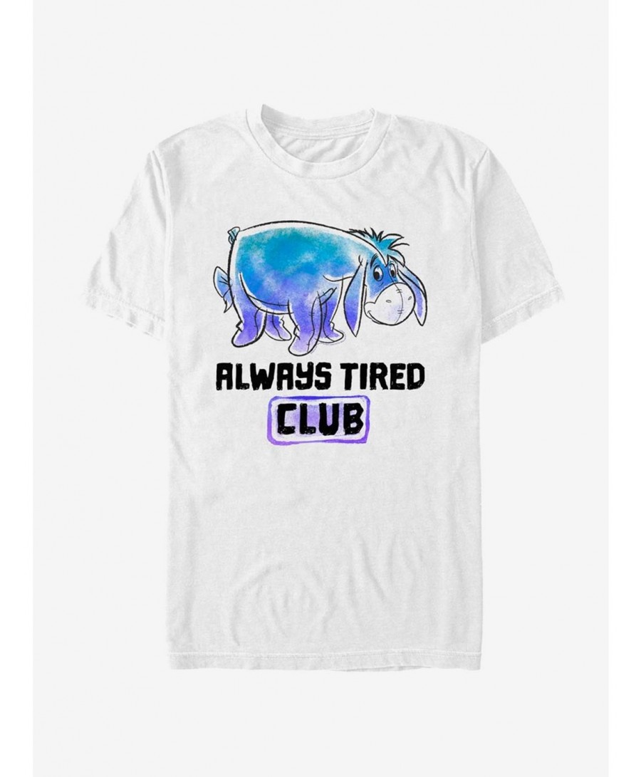 Flash Sale Disney Winnie The Pooh Eeyore Tired Club T-Shirt $7.30 T-Shirts