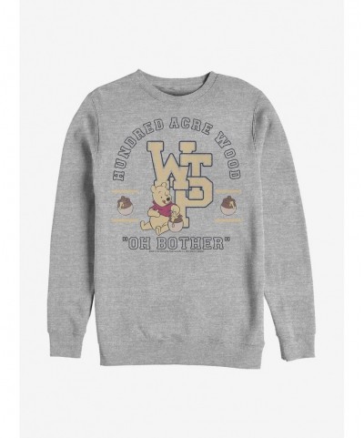 Best Deal Disney Winnie The Pooh Collegiate Crew Sweatshirt $11.51 Sweatshirts