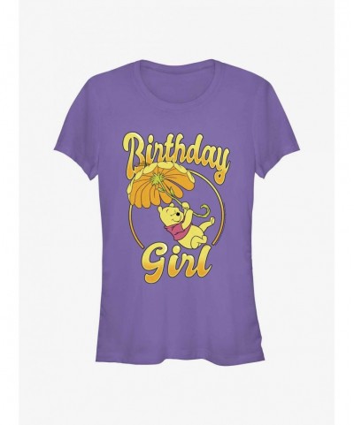 Pre-sale Discount Disney Winnie The Pooh Birthday Girl Pooh Bear Girls T-Shirt $5.50 T-Shirts