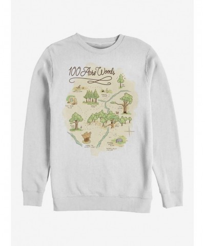 Value for Money Disney Winnie The Pooh 100 Acre Map Sweatshirt $11.51 Sweatshirts