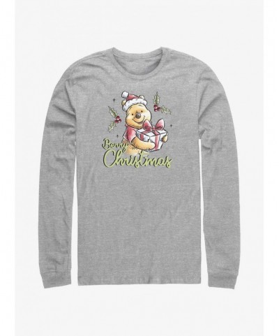 New Arrival Disney Winnie The Pooh Berry Christmas Long-Sleeve T-Shirt $10.53 T-Shirts