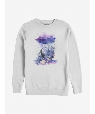 High Quality Disney Winnie The Pooh Watercolor Eeyore Crew Sweatshirt $11.22 Sweatshirts