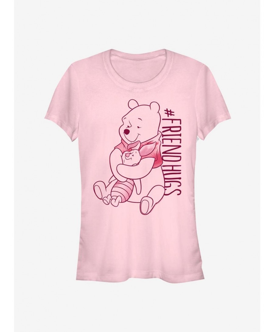 Value Item Disney Winnie The Pooh Piglet Pooh Hugs Classic Girls T-Shirt $5.66 T-Shirts