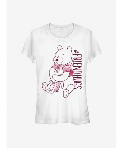 Value Item Disney Winnie The Pooh Piglet Pooh Hugs Classic Girls T-Shirt $5.66 T-Shirts