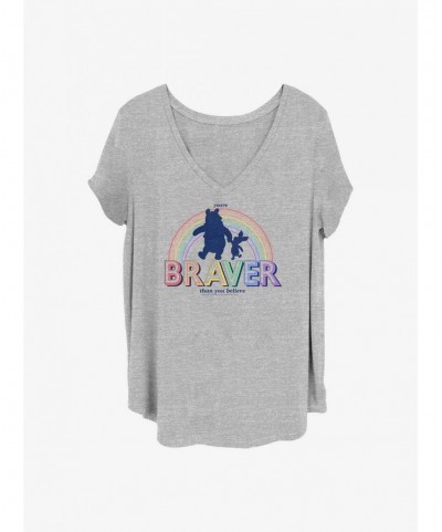 Exclusive Disney Winnie The Pooh Brave Bear Girls T-Shirt Plus Size $9.94 T-Shirts