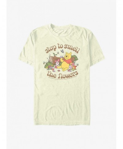 Premium Disney Winnie The Pooh Smell The Flowers T-Shirt $5.90 T-Shirts