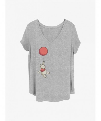 Exclusive Price Disney Winnie The Pooh Balloon Winnie Girls T-Shirt Plus Size $10.64 T-Shirts