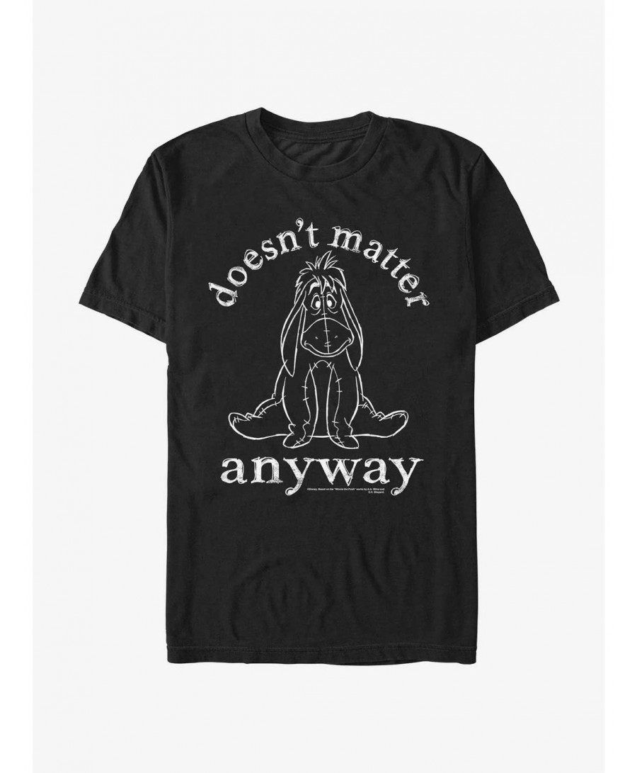 Value for Money Disney Winnie The Pooh Moody Eeyore Doesn't Matter Anyway Extra Soft T-Shirt $7.19 T-Shirts