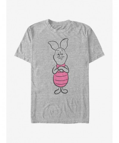 Sale Item Disney Winnie The Pooh Basic Sketch Piglet T-Shirt $5.59 T-Shirts