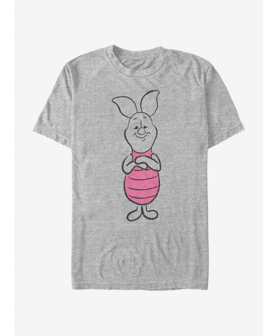 Sale Item Disney Winnie The Pooh Basic Sketch Piglet T-Shirt $5.59 T-Shirts