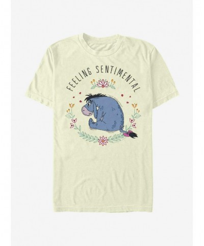 Limited Time Special Disney Winnie The Pooh Eeyore Flowers T-Shirt $7.45 T-Shirts