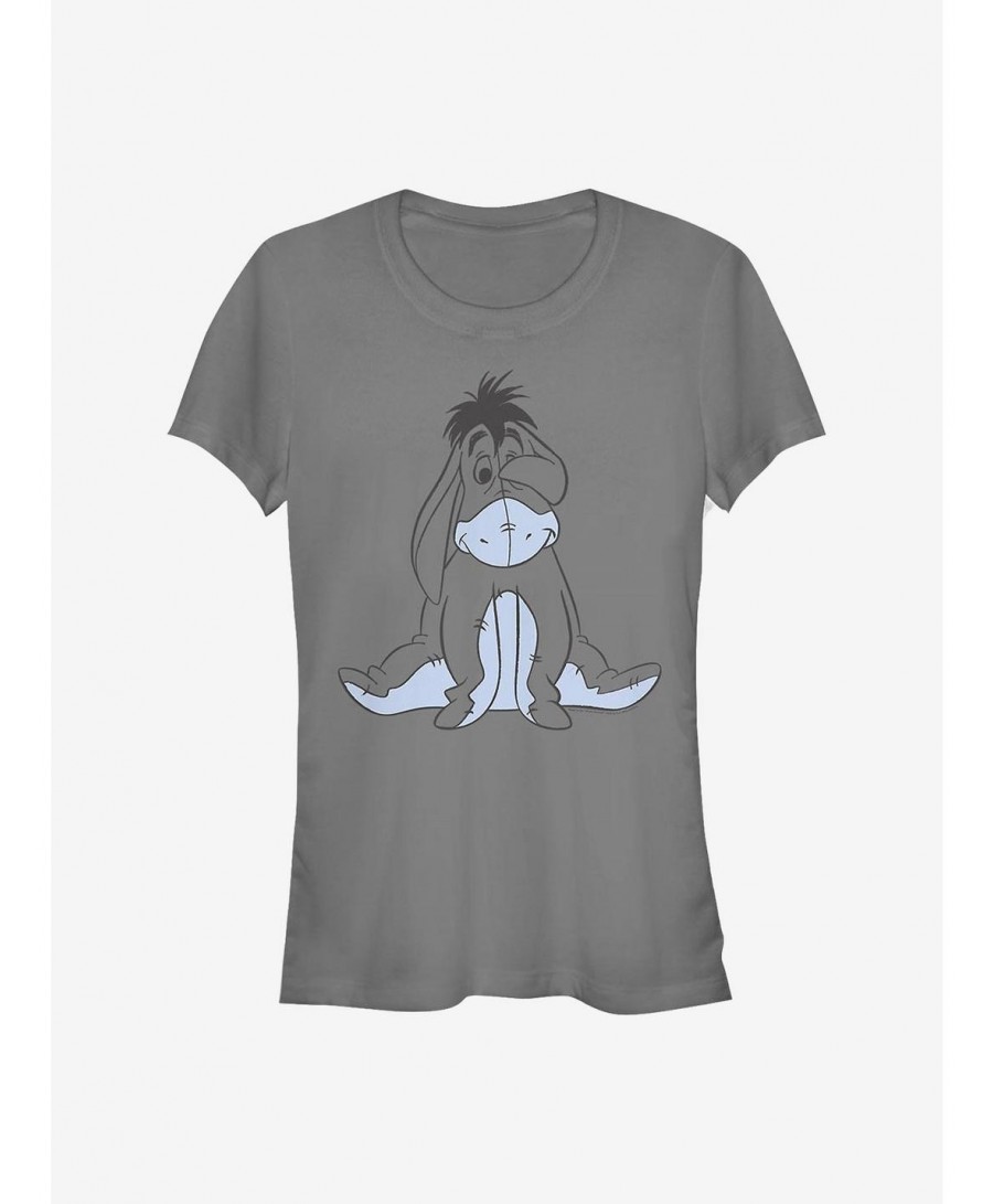 Exclusive Price Disney Winnie The Pooh Basic Sketch Eeyore Girls T-Shirt $7.12 T-Shirts