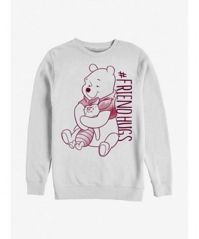 Flash Deal Disney Winnie The Pooh Piglet Pooh Hugs Crew Sweatshirt $14.76 Sweatshirts