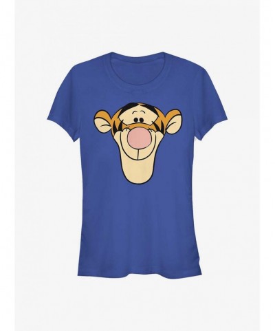 Absolute Discount Disney Winnie The Pooh Big Face Tigger Girls T-Shirt $7.44 T-Shirts