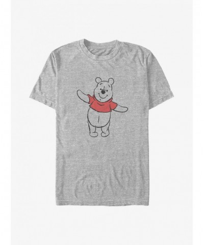 Best Deal Disney Winnie The Pooh Sketch Winnie Big & Tall T-Shirt $9.33 T-Shirts