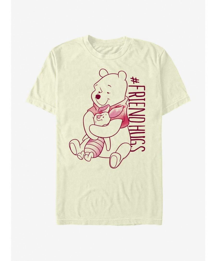 Pre-sale Disney Winnie The Pooh Piglet Pooh Hugs T-Shirt $6.83 T-Shirts