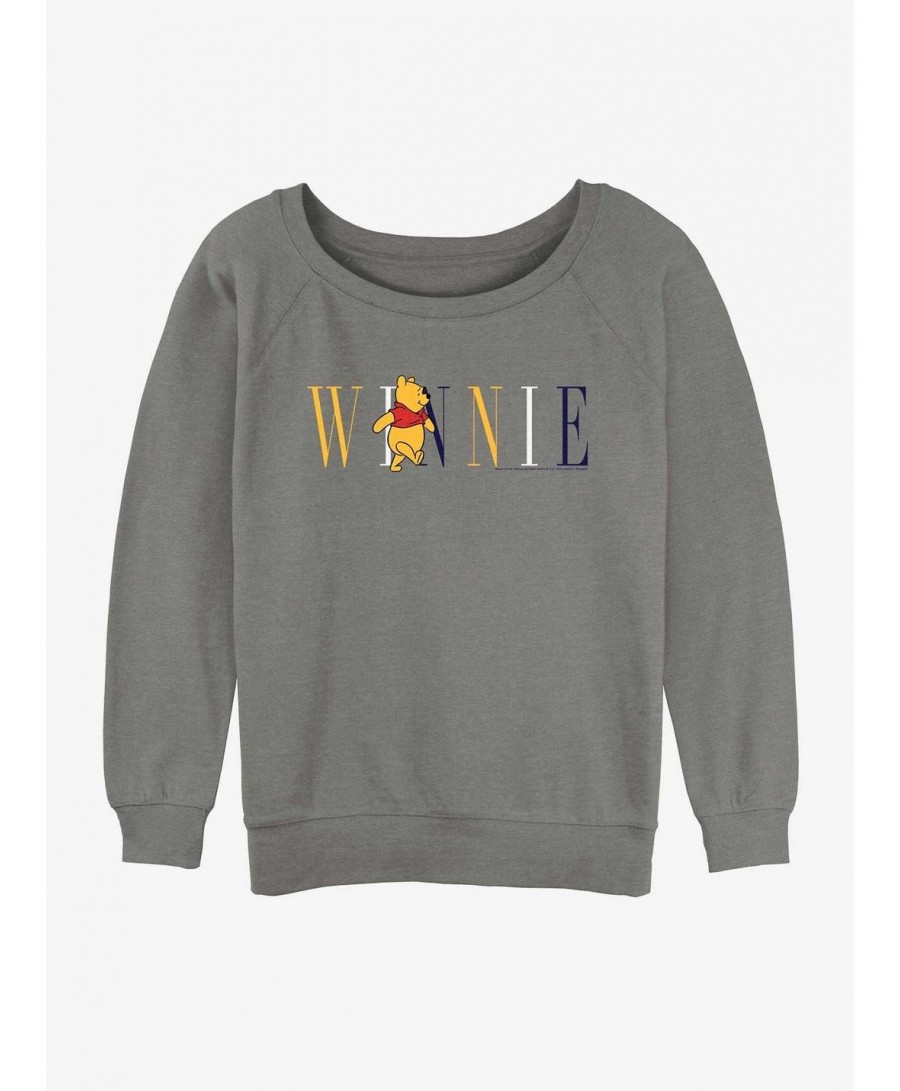 Crazy Deals Disney Winnie The Pooh Fashion Girls Slouchy Sweatshirt $10.92 Sweatshirts