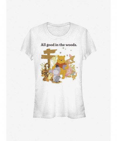 Fashion Disney Winnie The Pooh Pooh In The Woods Girls T-Shirt $5.99 T-Shirts