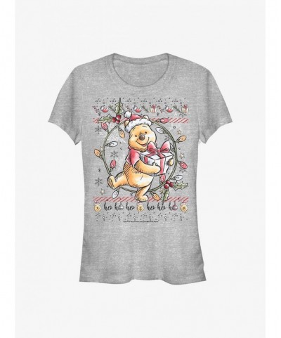 Low Price Disney Winnie The Pooh At Christams Girls T-Shirt $5.34 T-Shirts