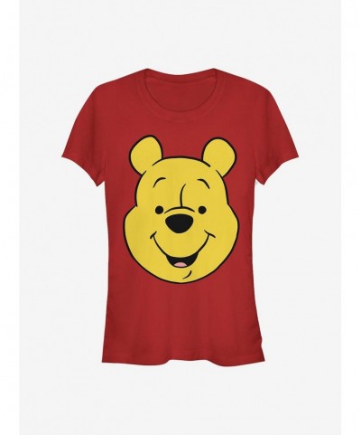 Bestselling Disney Winnie The Pooh Winnie Big Face Girls T-Shirt $5.02 T-Shirts