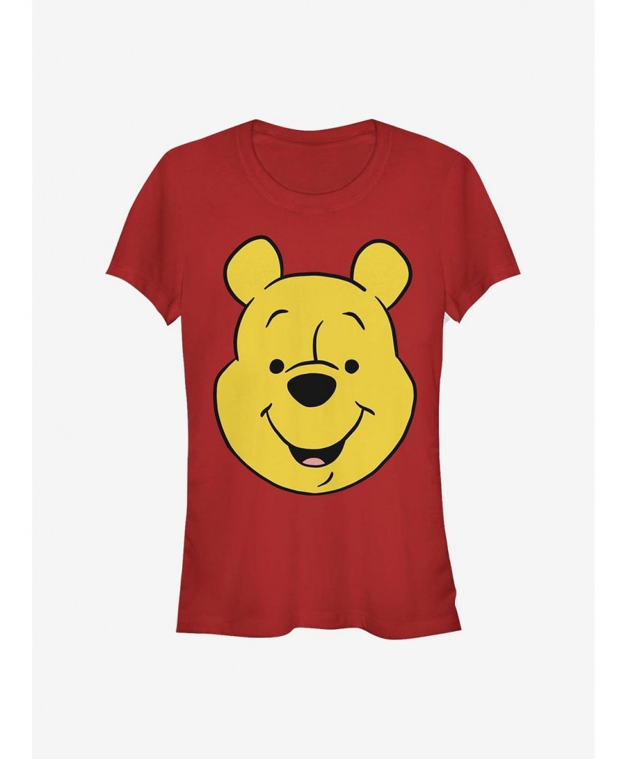 Bestselling Disney Winnie The Pooh Winnie Big Face Girls T-Shirt $5.02 T-Shirts