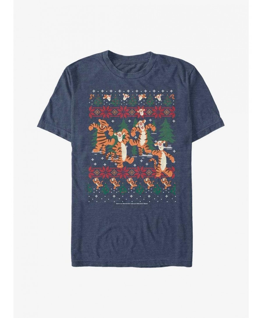 Sale Item Disney Winnie The Pooh Tigger In The Woods Christmas T-Shirt $6.37 T-Shirts