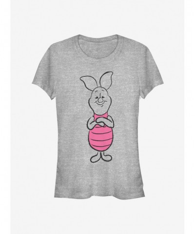 Bestselling Disney Winnie The Pooh Piglet Sketch Classic Girls T-Shirt $6.96 T-Shirts