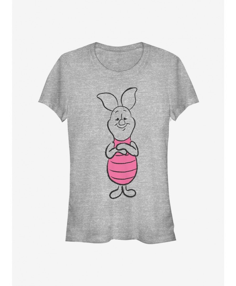 Bestselling Disney Winnie The Pooh Piglet Sketch Classic Girls T-Shirt $6.96 T-Shirts