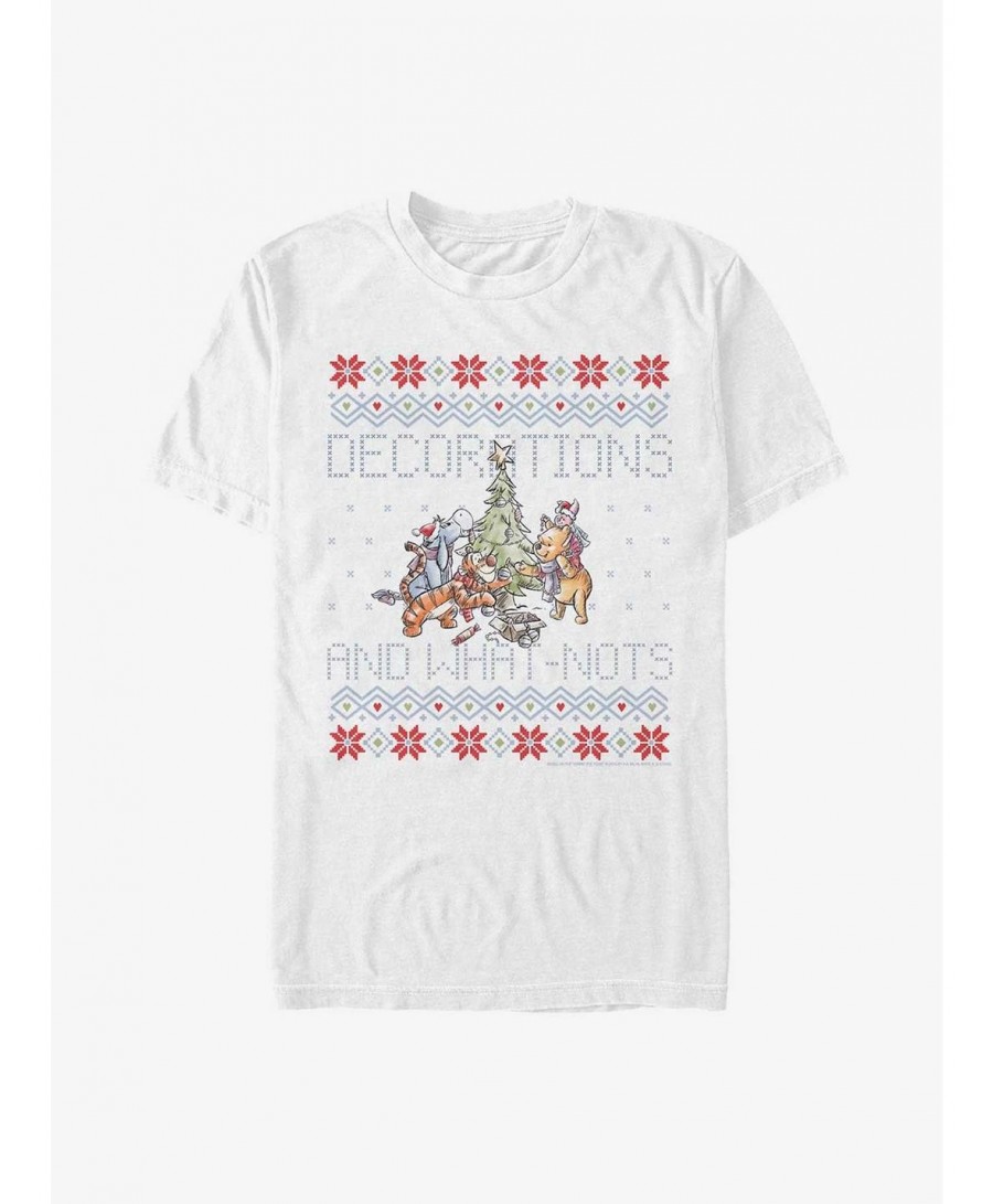 Pre-sale Disney Winnie The Pooh Fair Isle Decorations And What Nots Christmas T-Shirt $7.45 T-Shirts