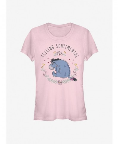 Festival Price Disney Winnie The Pooh Eeyore Flowers Girls T-Shirt $5.50 T-Shirts