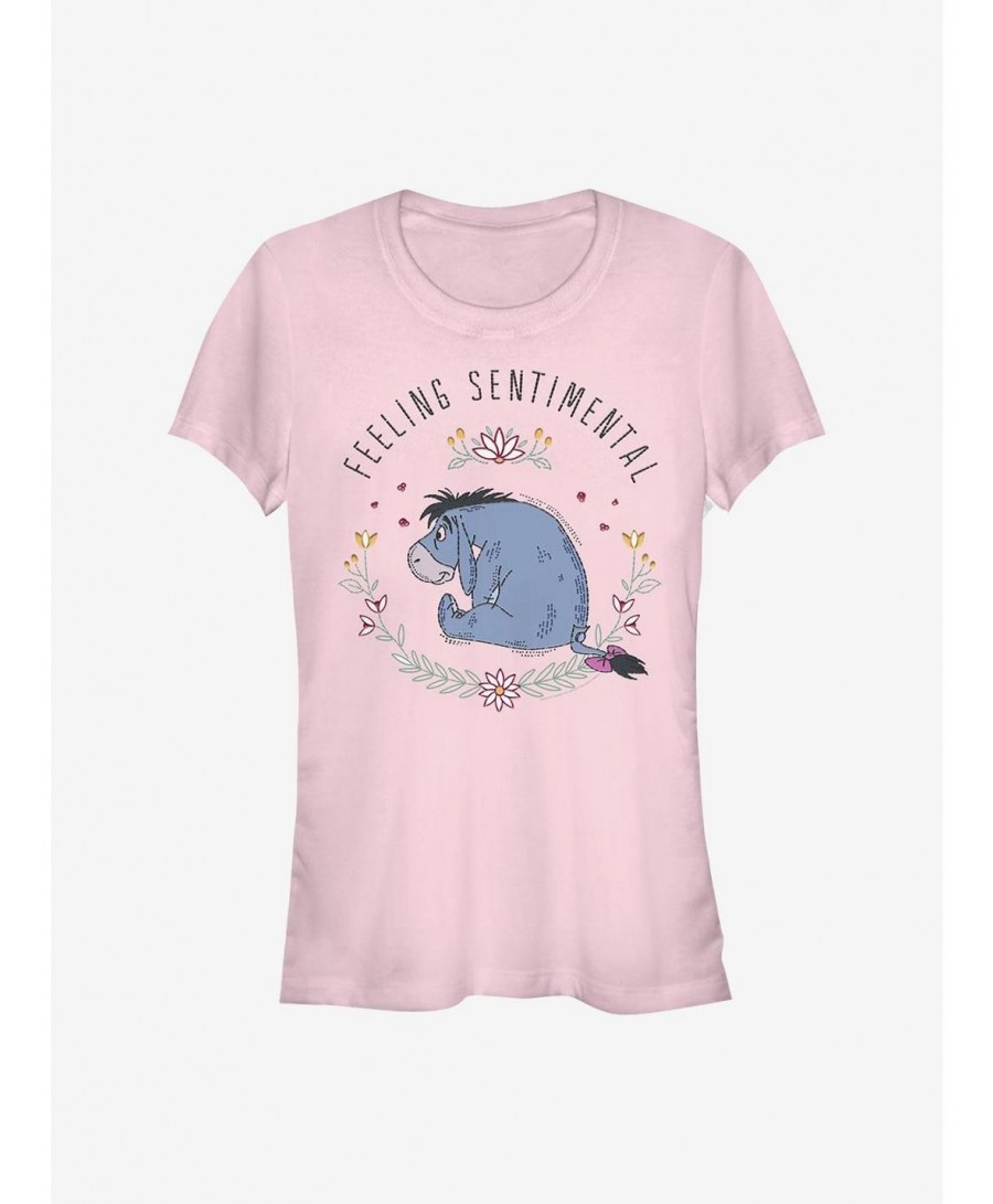 Festival Price Disney Winnie The Pooh Eeyore Flowers Girls T-Shirt $5.50 T-Shirts