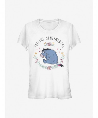 Festival Price Disney Winnie The Pooh Eeyore Flowers Girls T-Shirt $5.50 T-Shirts