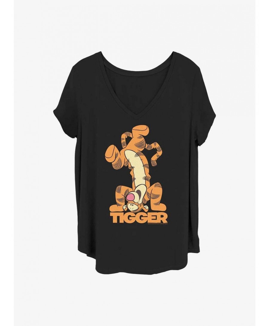 Bestselling Disney Winnie The Pooh Tigger Bounce Girls T-Shirt Plus Size $8.09 T-Shirts