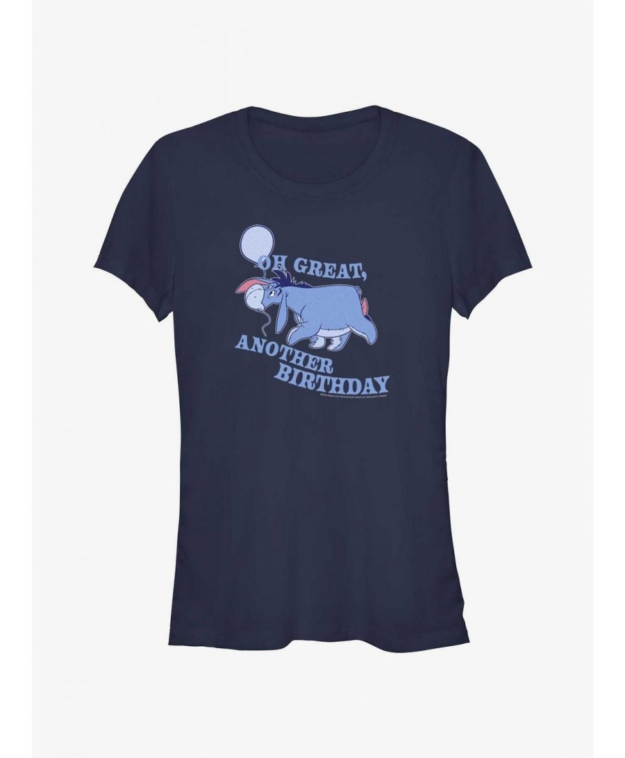 Seasonal Sale Disney Winnie The Pooh Eeyore Another Birthday Girls T-Shirt $6.80 T-Shirts