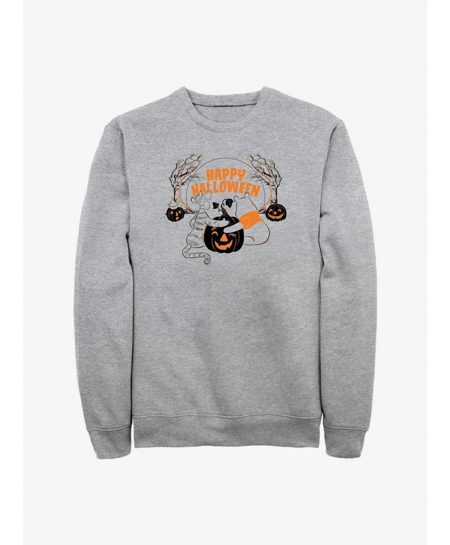 Sale Item Disney Winnie The Pooh Halloween Friends Sweatshirt $11.81 Sweatshirts