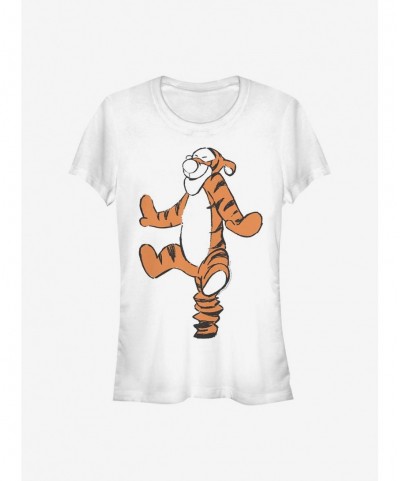 Pre-sale Disney Winnie The Pooh Basic Sketch Tigger Girls T-Shirt $6.96 T-Shirts