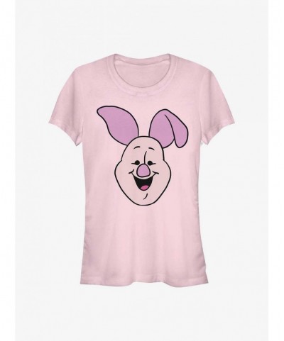 Premium Disney Winnie The Pooh Big Face Piglet Girls T-Shirt $6.63 T-Shirts