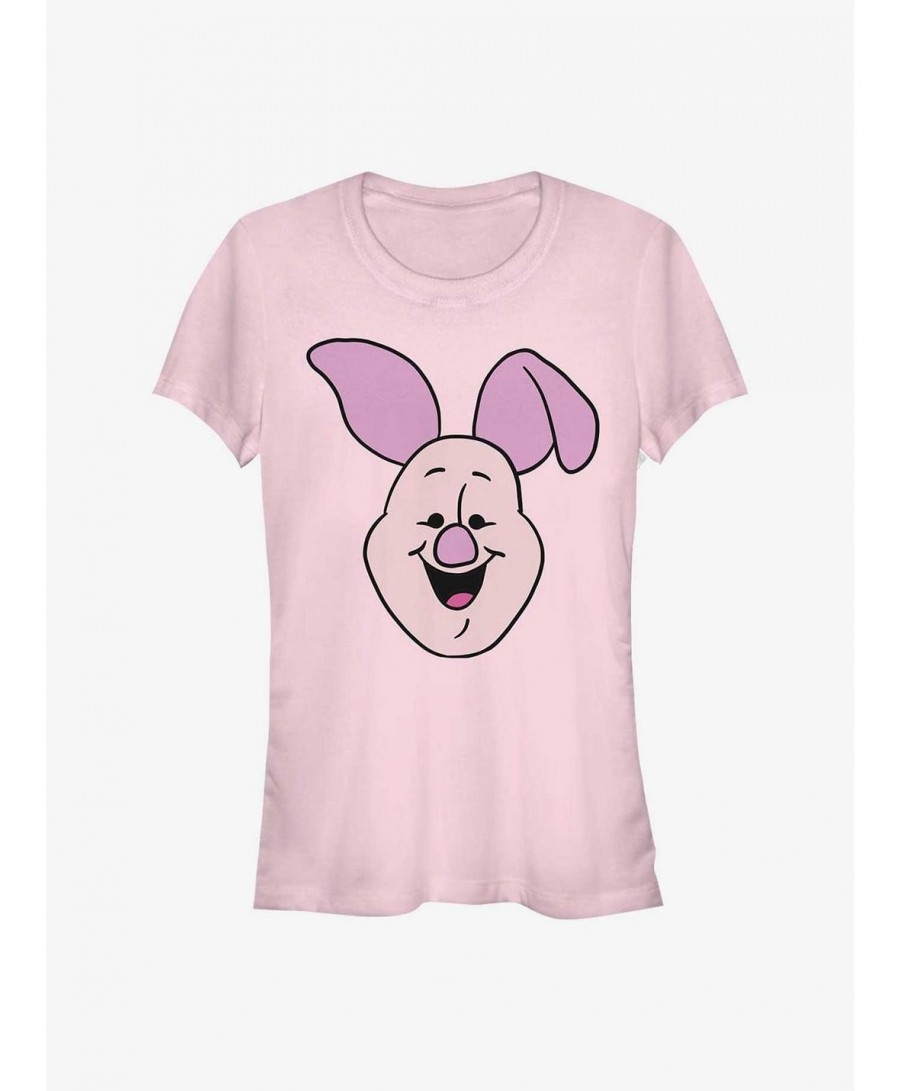 Premium Disney Winnie The Pooh Big Face Piglet Girls T-Shirt $6.63 T-Shirts