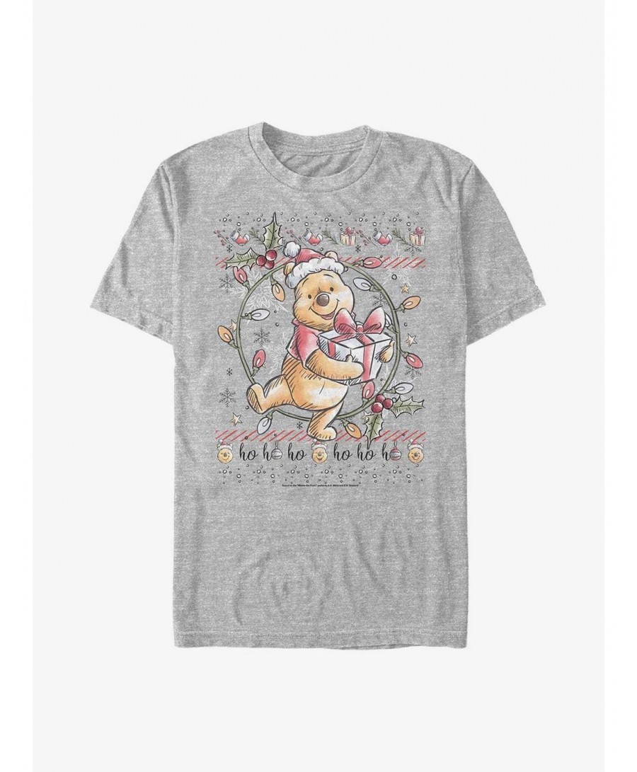 Fashion Disney Winnie The Pooh At Christmas T-Shirt $6.52 T-Shirts